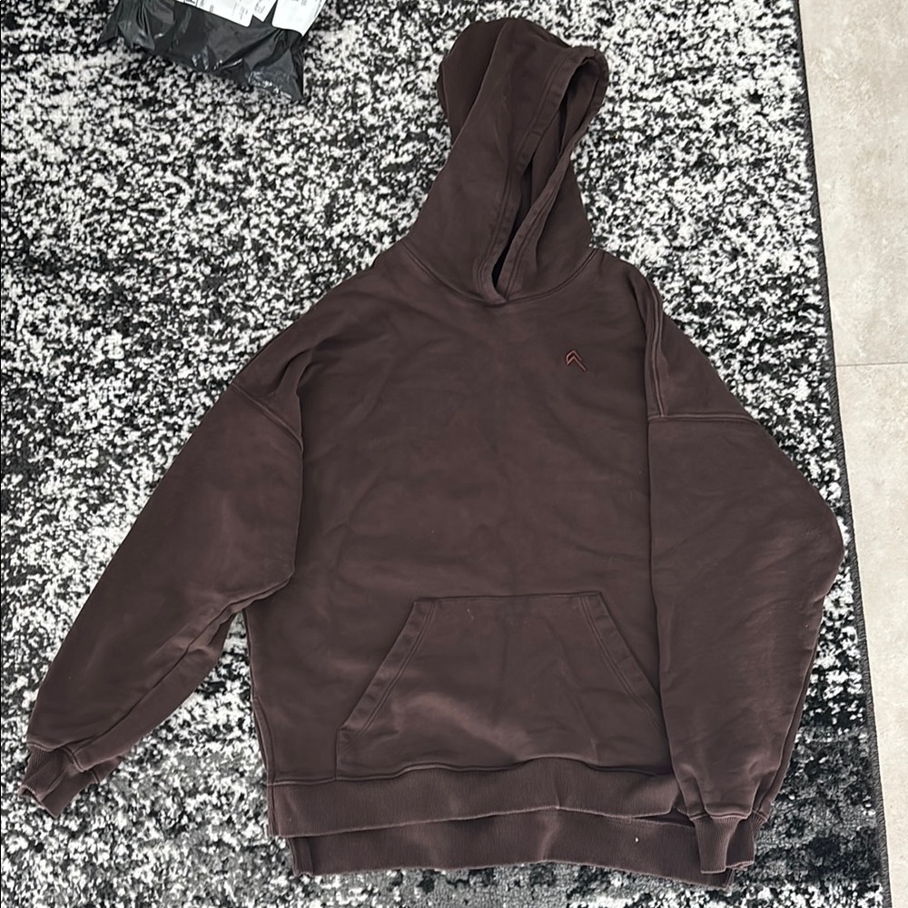 Oner Active 70% Cocoa Oversized Slit-hem Hoodie